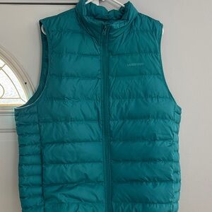 Lands' End Turquoise Quilted Vest